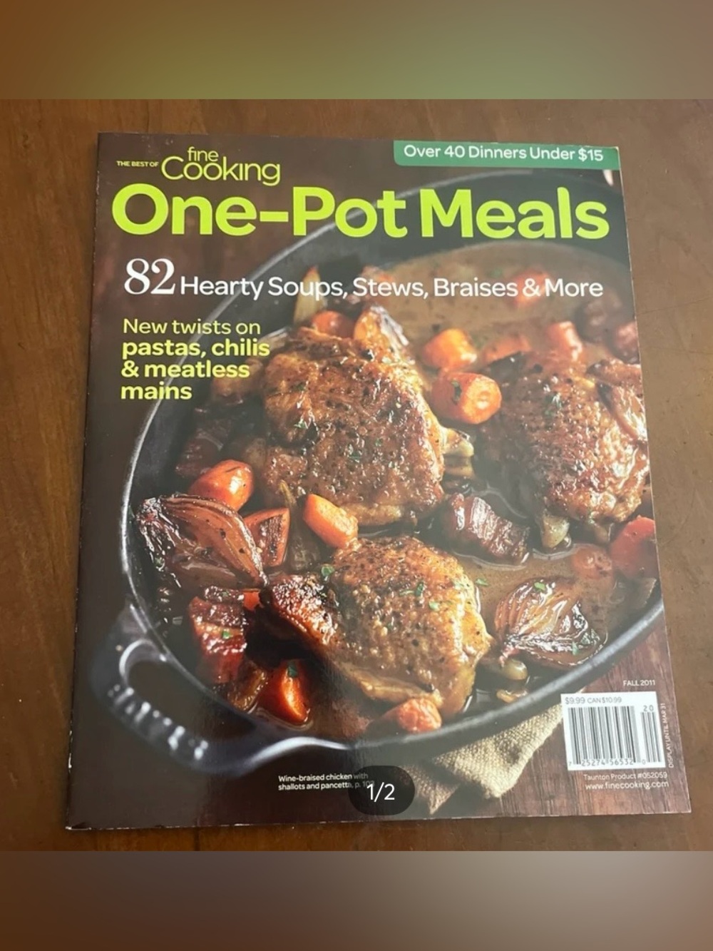Fine Cooking One-Pot Meals Fall 2011 Cookbook